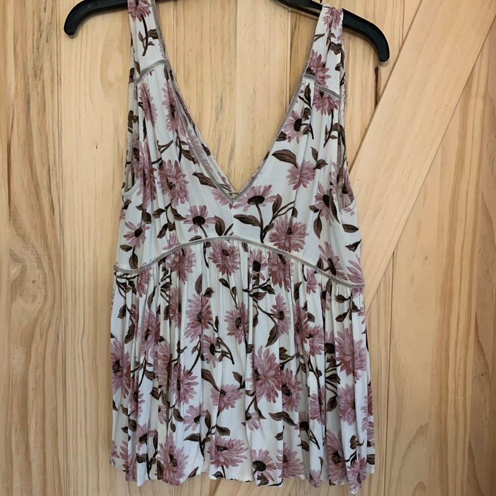 AE floral flowy tank top